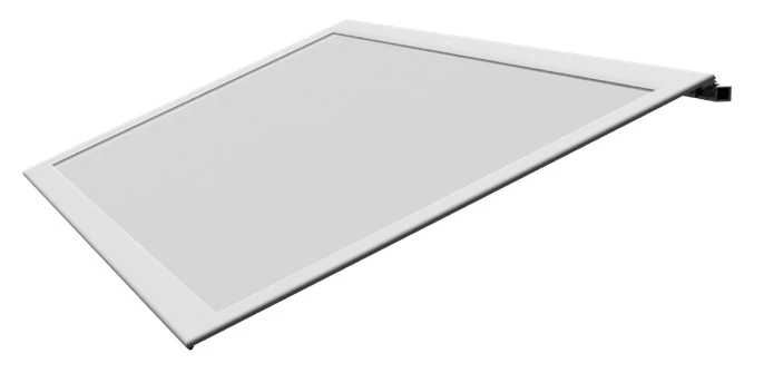 Geneigter Regenschutz